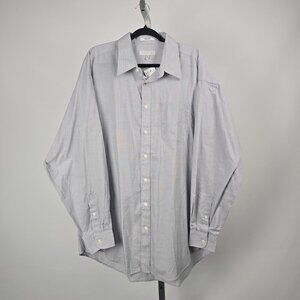 Protocol Grey Cotton Button Up Shirt Size Tall/18 1/2  37/38